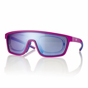 FUCHSIA/BLUE MASK SUN TEEN 118-125 SMOKE-PURPLE MIR+ CLIP-IN