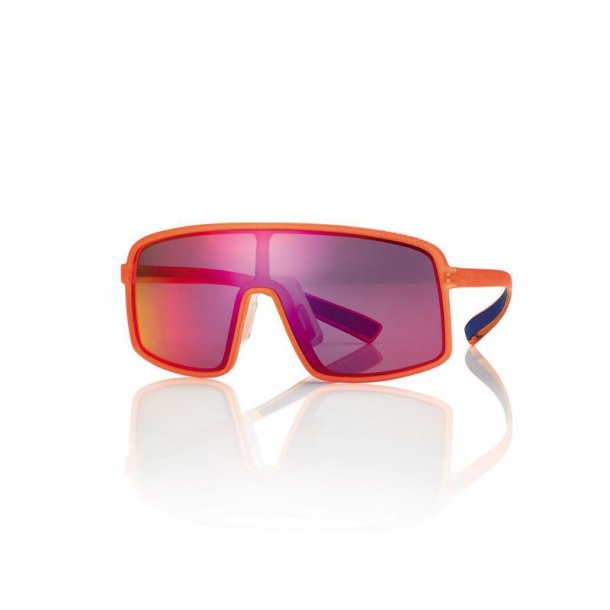 Orange/blue teen mask sunglasses 128-145 smoke red mirror