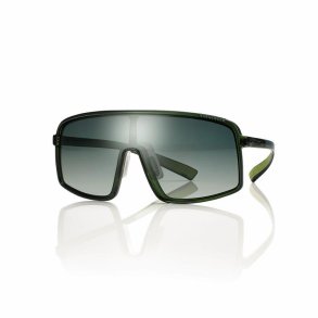 Shiny green unisex mask sunglasses 141-155 gradient green