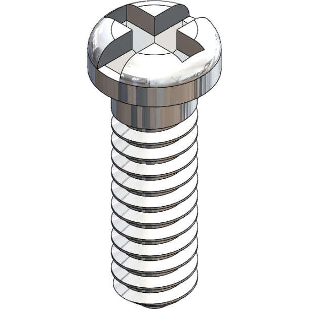 SCR:DURA TEC,+/-,1.1X4.2 2.0 HD,SIL-250,S.S.