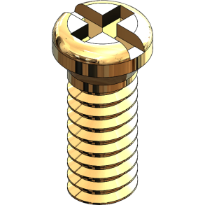 SCR:DURA TEC,+/-,1.4X3.5 2.0 HD,GLD-125