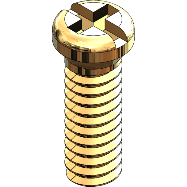 SCR:DURA TEC,+/-,1.4X4.5 2.0 HD,GLD-25