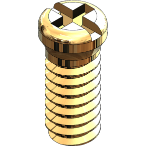 SCR:DURA TEC,+/-,1.6X4.0 2.0 HD,GLD-25