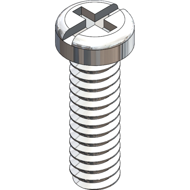 SCR:DURA TEC,+/-,1.6X6.0 2.5 HD,SIL-25