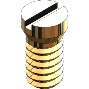SCR:DURA-TEC,SLT,1.6X3.5 2.0 HEAD,GLD-25