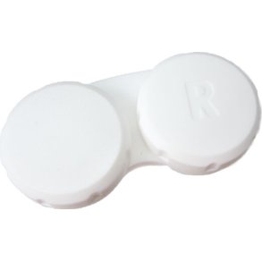 SCREW-TOP CONTACT CASES  WHITE, BAG OF 100