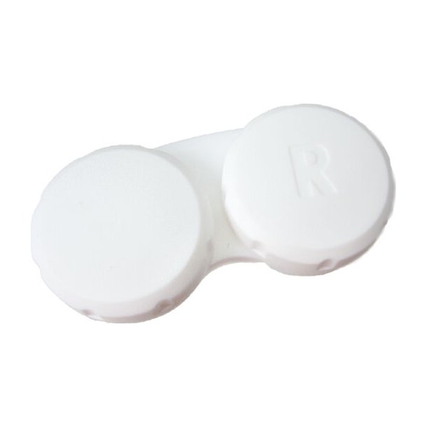 SCREW-TOP CONTACT CASES  WHITE, BAG OF 100