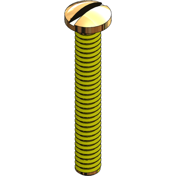 SCR:SAFE-LOK +/- 1.16X9.35 SS,W/YELLOW ME,GLD-25
