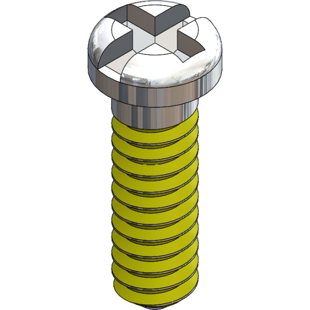 SCR:SAFE LOK,+/-,1.1X4.2 2.0 HD,SIL-125