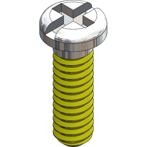 SCR:SAFE-LOK,+/-,1.2X4.5 2.0 HD,SIL-125
