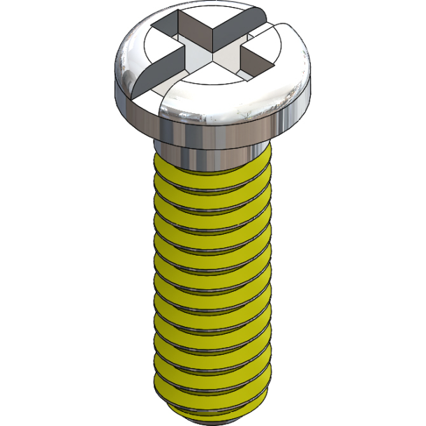 SCR:SAFE-LOK,+/-,1.2X4.5 2.0 HD,SIL-125