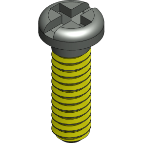 SCR:SAFE-LOK,+/-,1.4X3.5 2.0 HEAD,BLK-250