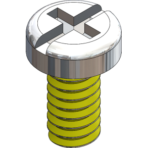 SCR:SAFE-LOK,+/-,1.4X3.5 2.5 HD,SIL-250