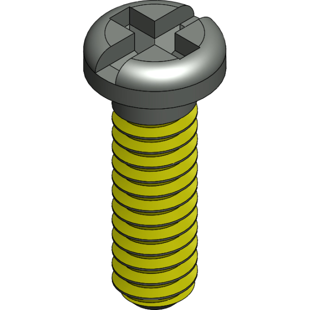 SCR:SAFE-LOK,+/-,1.4X4.0 2.0 HEAD,BLK-125
