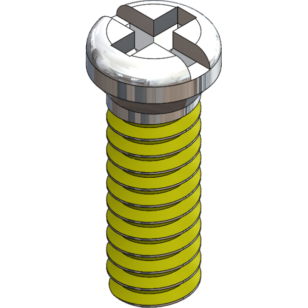 SCR:SAFE-LOK,+/-,1.4X4.5 2.0 HD,SIL-25