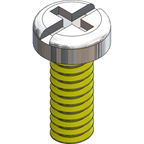SCR:SAFE-LOK,+/-,1.4X4.5 2.5 HD,SIL-25
