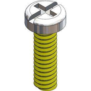SCR:SAFE-LOK,+/-,1.4X5.5 2.5 HD,SIL-25