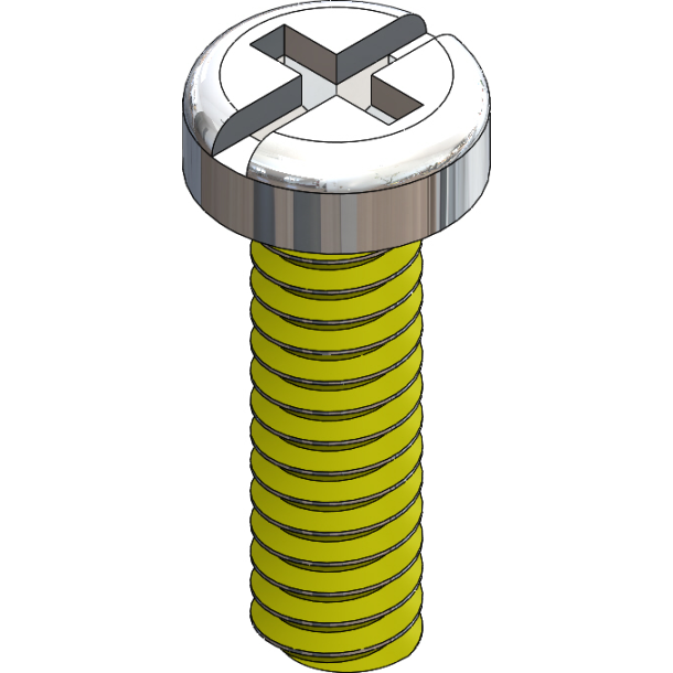 SCR:SAFE-LOK,+/-,1.4X5.5 2.5 HD,SIL-25