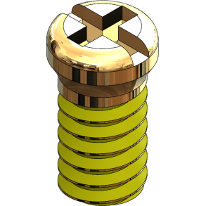 SCR:SAFE-LOK,+/-,1.6X4.0 2.0 HD,GLD-25