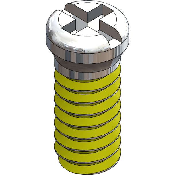 SCR:SAFE-LOK,+/-,1.6X4.0 2.0 HD,SIL-25