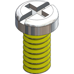 SCR:SAFE-LOK,+/-,1.6X4.0 2.5 HD,SIL-250