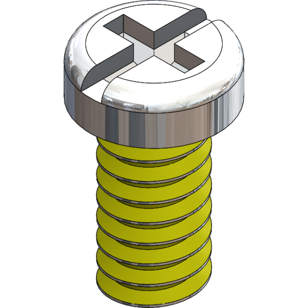 SCR:SAFE-LOK,+/-,1.6X4.0 2.5 HD,SIL-250