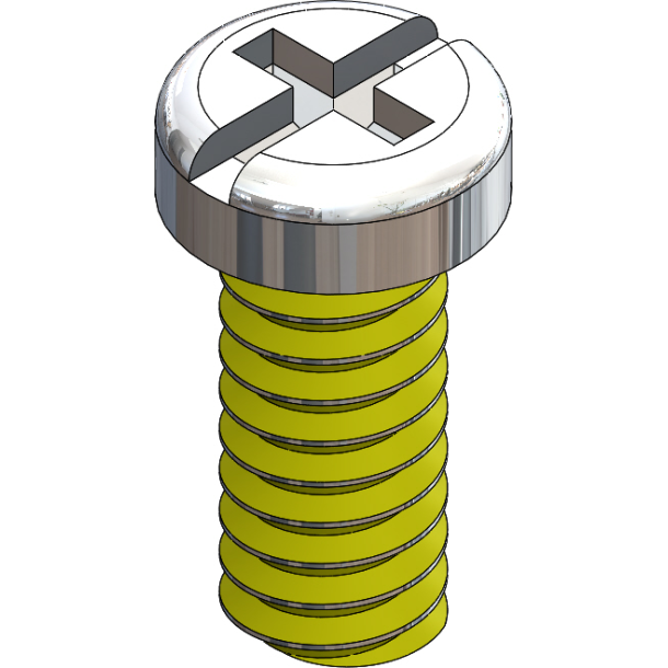 SCR:SAFE-LOK,+/-,1.6X4.5 2.5 HD,SIL-125