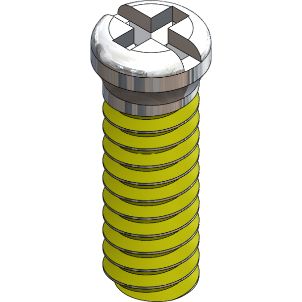 SCR:SAFE-LOK,+/-,1.6X5.0 2.0 HD,SIL-25