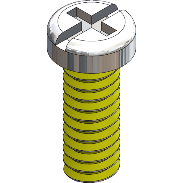 SCR:SAFE-LOK,+/-,1.6X5.0 2.5 HD,SIL-125
