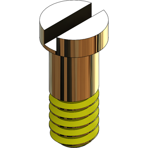 SCR:SAFE-LOK,1.16 X 3.35 GOLD,COATED,25PC