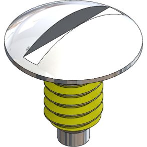 SCR:SAFE-LOK,1.2 X 2.9 SILVER,COATED,25PC