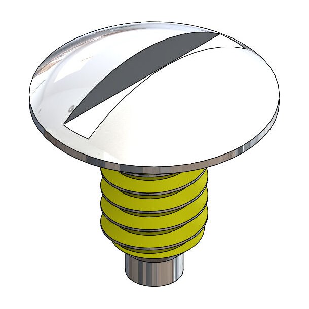 SCR:SAFE-LOK,1.2 X 2.9 SILVER,COATED,25PC