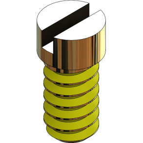 SCR:SAFE-LOK,1.37 X 3.35 GOLD,COATED,25PC