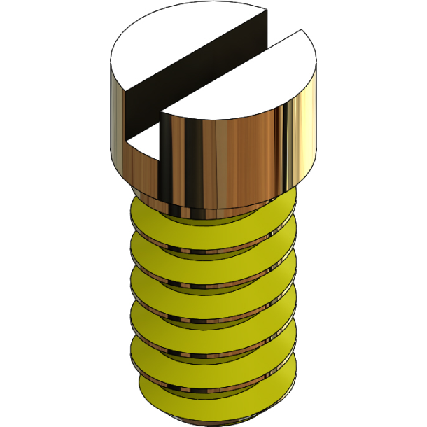 SCR:SAFE-LOK,1.37 X 3.35 GOLD,COATED,25PC