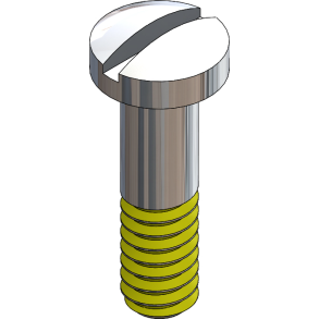 SCR:SAFE-LOK,1.4 X 6.0 SILVER,COATED,25PC
