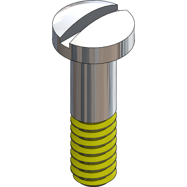 SCR:SAFE-LOK,1.4 X 6.0 SILVER,COATED,25PC