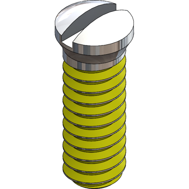 SCR:SAFE-LOK,1.6X5.0,2.0 HEAD,SIL-25