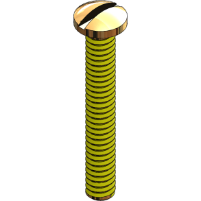 SCR:SAFE-LOK,SLT 1.4X10.5, SS, W/YELLOW ME,GLD-25