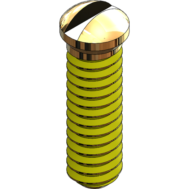 SCR:SAFE-LOK,SLT,1.2X4.5 2.0 HEAD,GLD-25