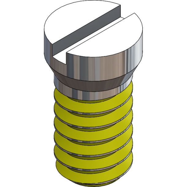 SCR:SAFE-LOK,SLT,1.6X3.5 2.0 HEAD,SIL-25