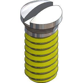 SCR:SAFE-LOK,SLT,1.6X4.0 2.0 HEAD, SIL-25