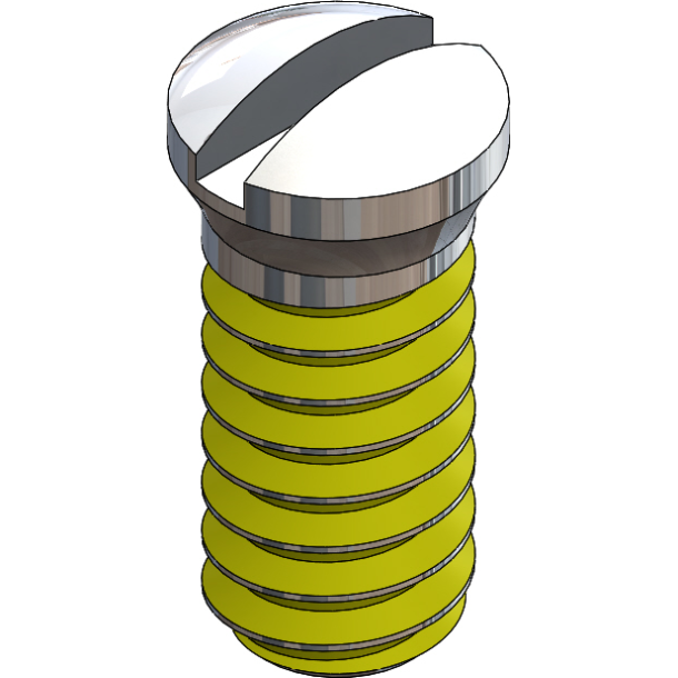 SCR:SAFE-LOK,SLT,1.6X4.0 2.0 HEAD, SIL-25