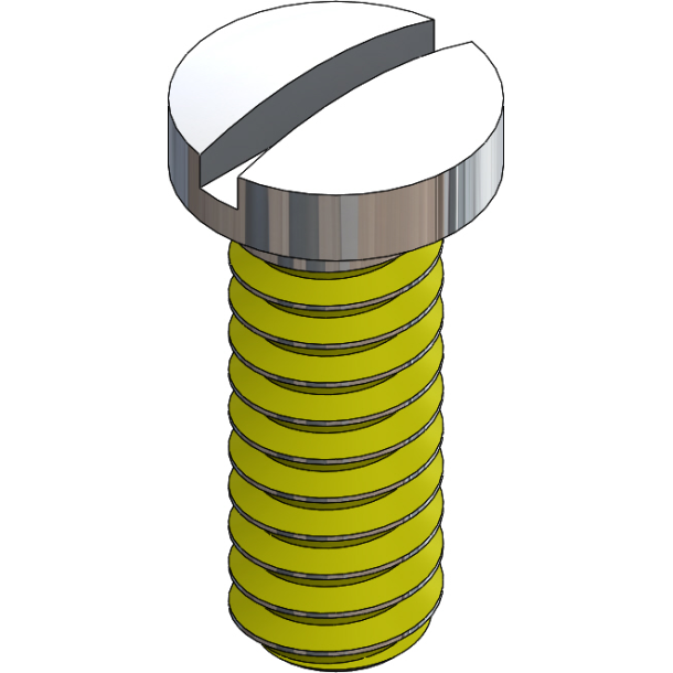 SCR:SAFE-LOK,SLT,1.6X6.0 2.5 HEAD,SIL-25