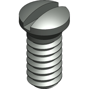 SCR:SLT,1.4X3.5,BLK, 125-PCS