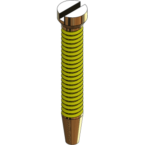 SCR:TAP'N'LOK,1.3MM, EYEWIRE,GLD-125