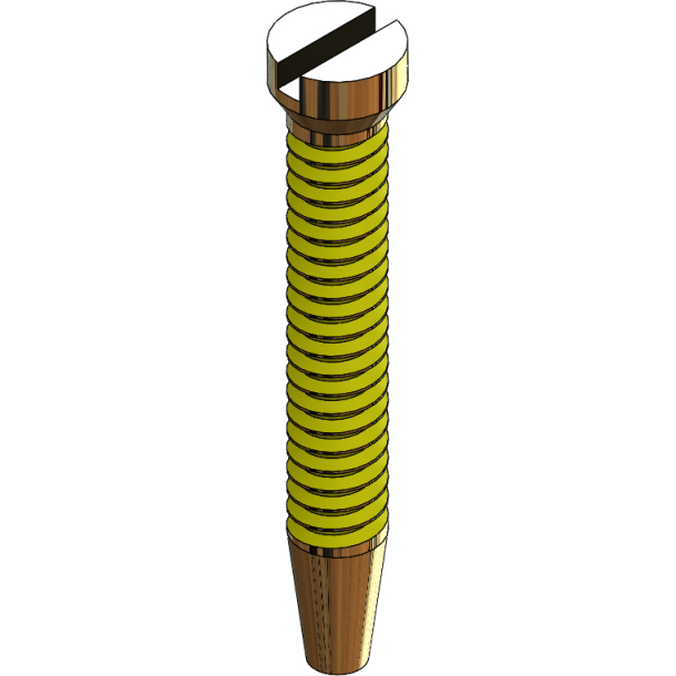 SCR:TAP'N'LOK,1.3MM, EYEWIRE,GLD-125