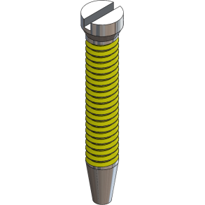 SCR:TAP'N'LOK,1.4MM EYEWIRE,SIL-125