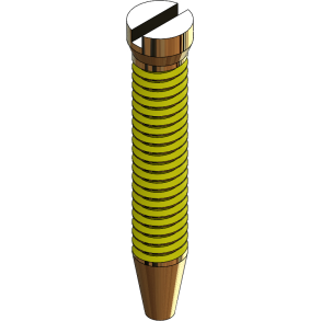 SCR:TAP'N'LOK,1.5MM EYEWIRE,GLD-125
