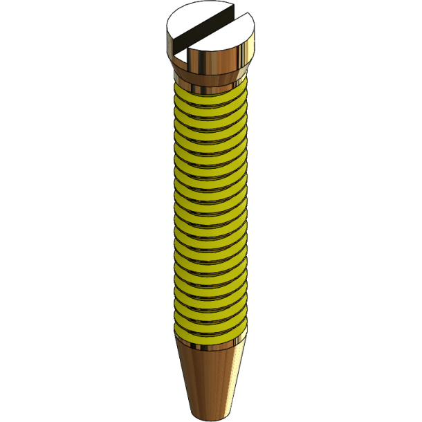 SCR:TAP'N'LOK,1.5MM EYEWIRE,GLD-250