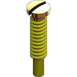SCR:THRDSKR,COATED, 1.0 X 4.9 LG-25 GLD